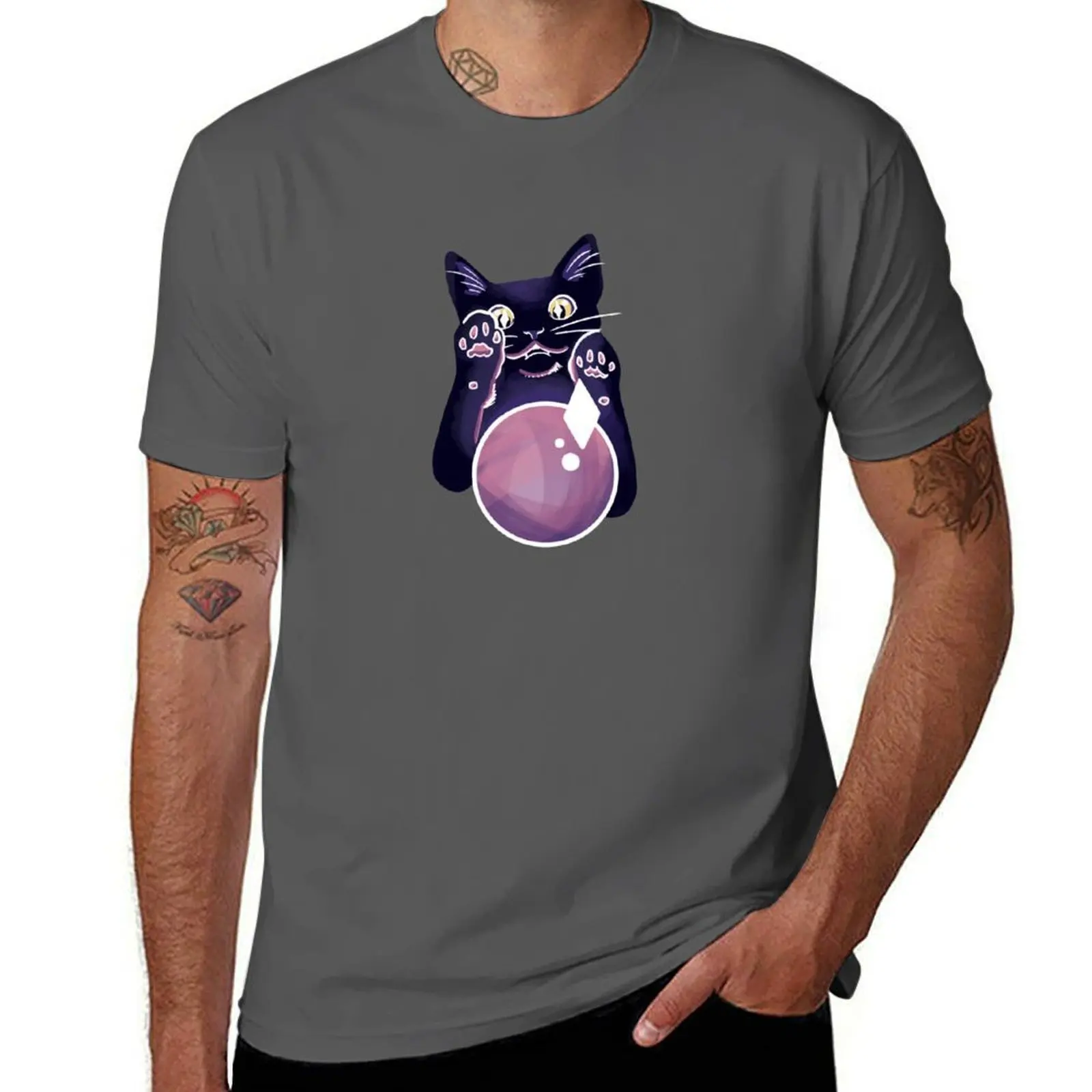 

Fortune Teller Cat T-Shirt g man t shirts for men t shirts for man graphic vintage T-Shirt