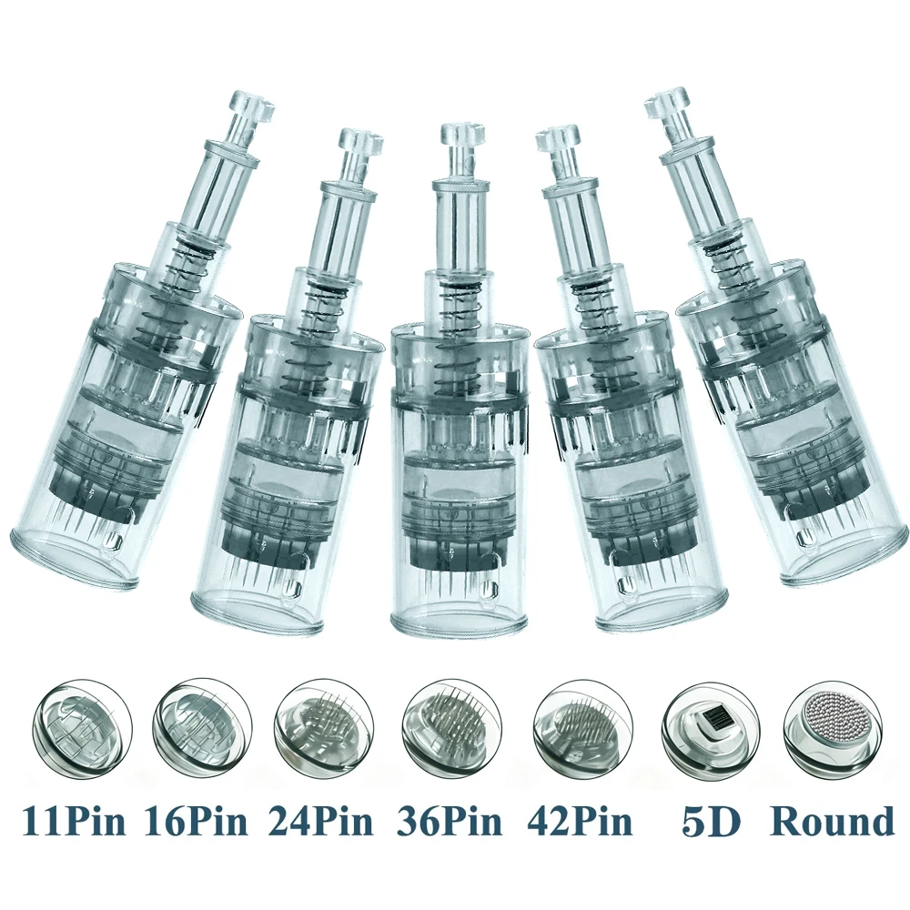 10/50 قطعة خراطيش M8 ل Dr.imp القلم حربة مايكرو استبدال الإبر ديرما ميكرونيدلينغ القلم 11/16/36/42/3D/5D دبوس الإبر #1