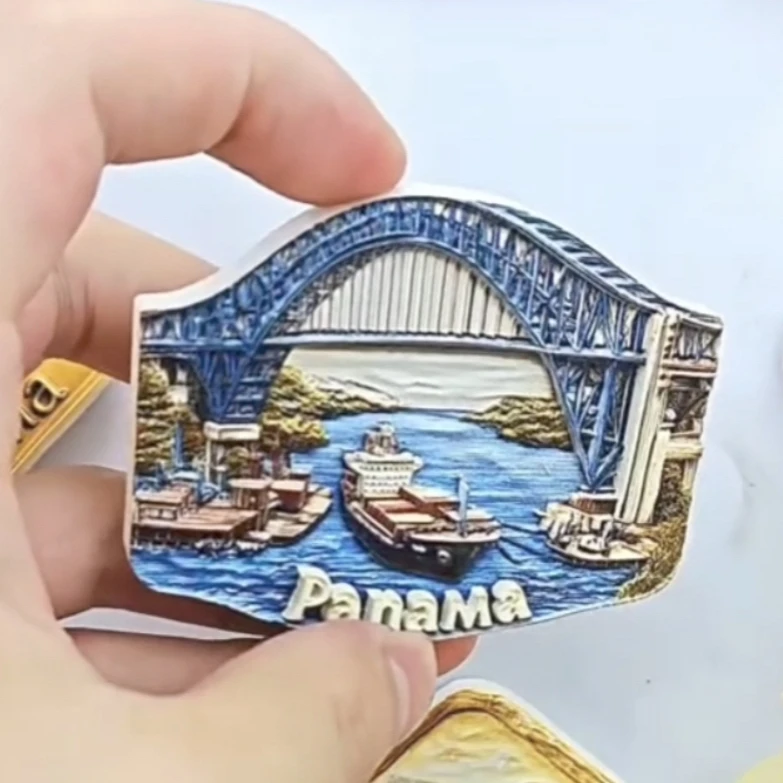 North America Panama Fridge Magnets Tourism Souvenir Refrigerator Magnetic Sticker Collection Handicraft Gift