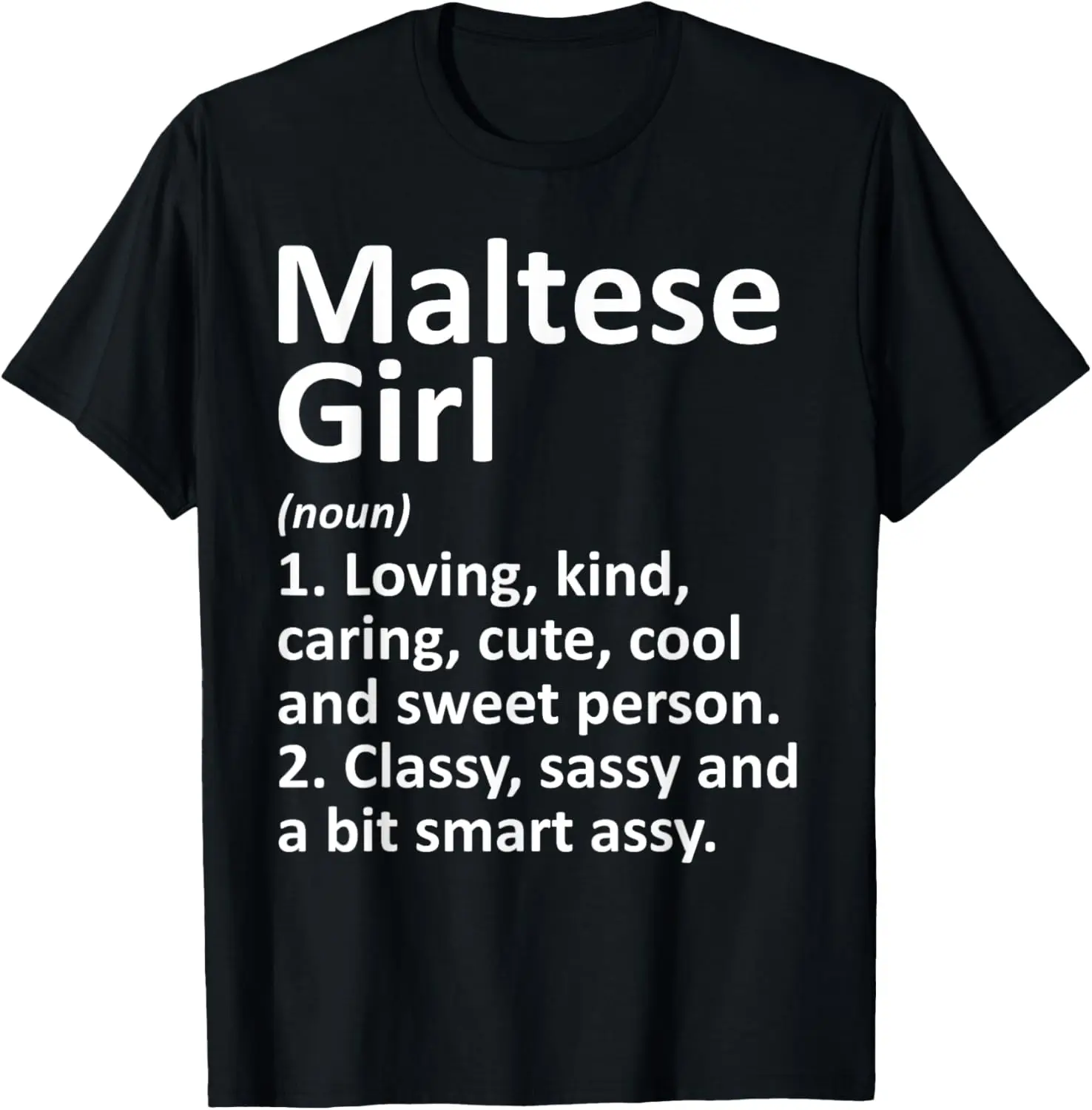 MALTESE GIRL MALTA Gift Funny Country Home Roots Descent T-Shirt