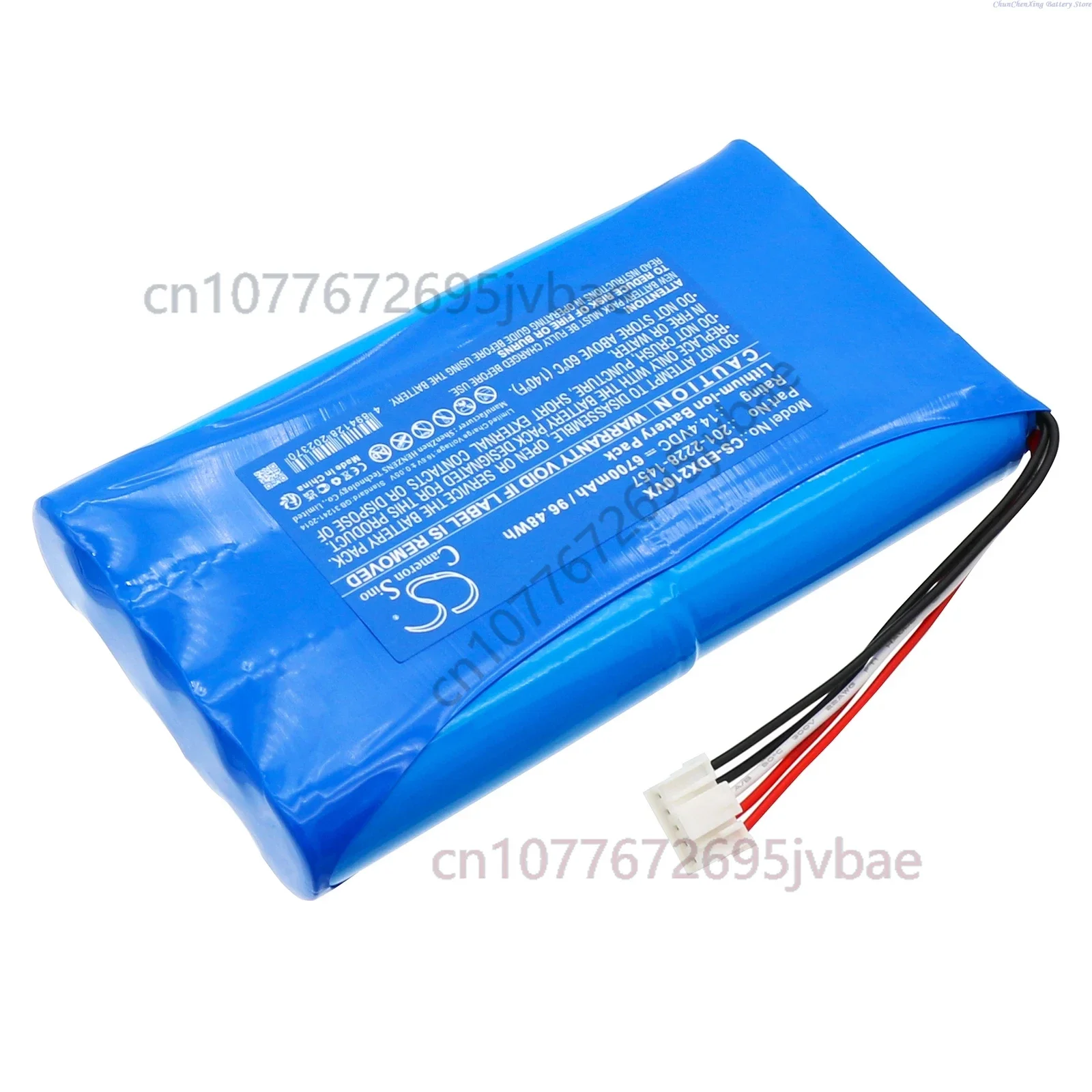 Cameron Sino 14.4V 5900mAh/6700mAh Replacement Battery for Ecovacs Deebot X2S T50 X5 Pro OMNI X2 OMNI Combo DX2OMNI DX5OMNI