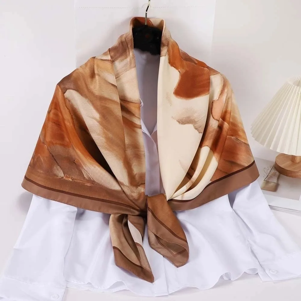 110 سنتيمتر مربع كبير الحجاب الحبر غسل الطباعة واقية من الشمس شال رئيس وشاح للرقبة الشاطئ كل مباراة المرأة وشاح حريري للنساء