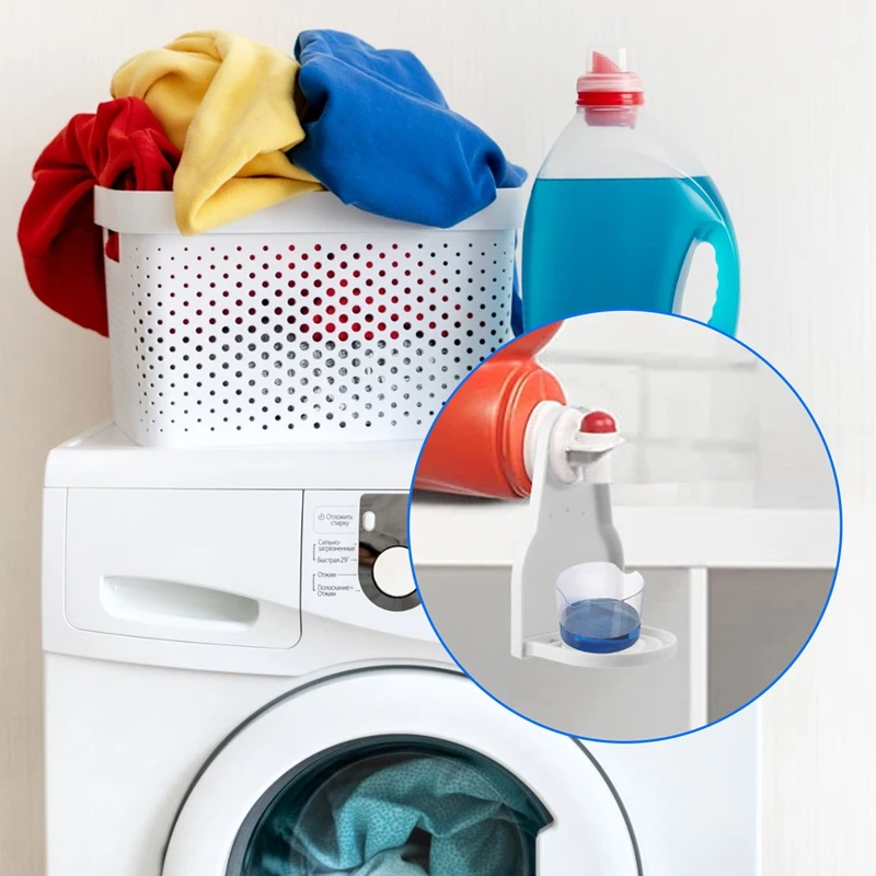 AGLH Подстаканник для стирального порошка, капельный уловитель для моющего средства, смягчитель ткани, лоток для жидкости, органайзер, капельный уловитель, 2 шт.