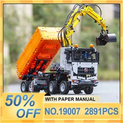 MOULD KING 19007 Technical Vehicle App RC Truck Motorized Car Building Blocks Bricks Assembly Toys Christmas Gift For Boys Kids