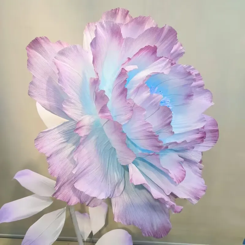 Artificial flower peony flower petals, flower center and stamens, 10 petals, semi-finished products, handmade DLY large flower p