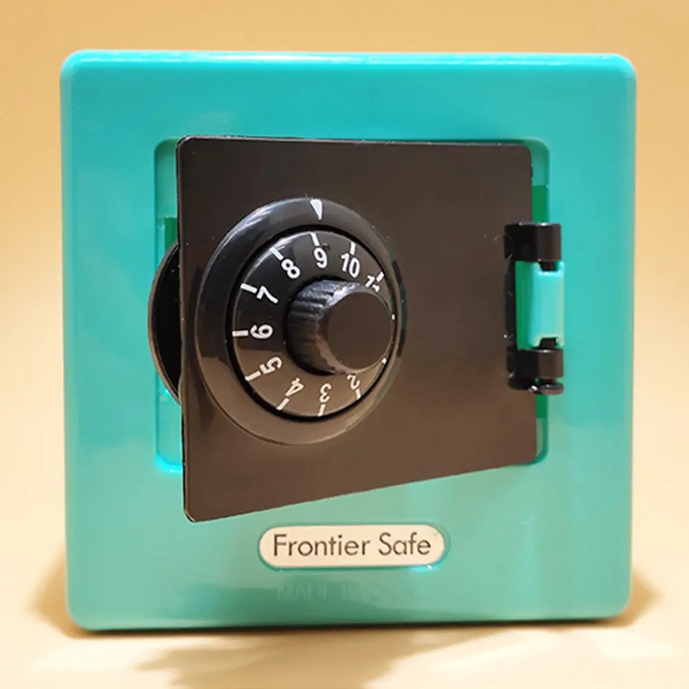 Retro Code Toys Automatic Deposit Banknote ATM Rotating Password Piggy Bank Coin Bank Cash storage Box Money Box