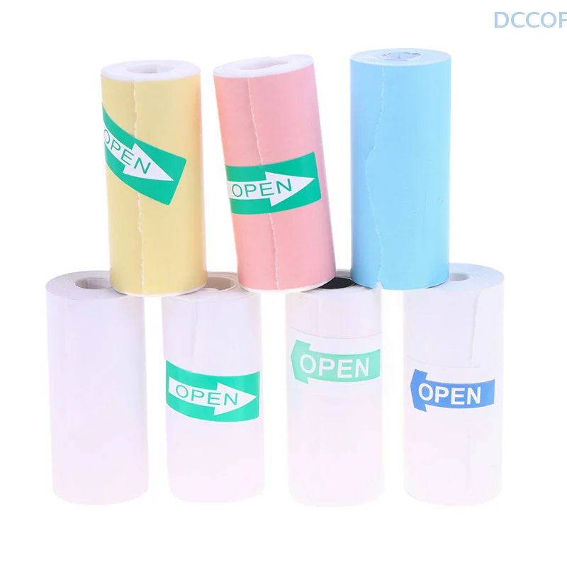 

Mini Pocket Printer Self-Adhesive Paper Portable Thermal Printer Label Sticker For Printer Suitable For Home Office Study Work