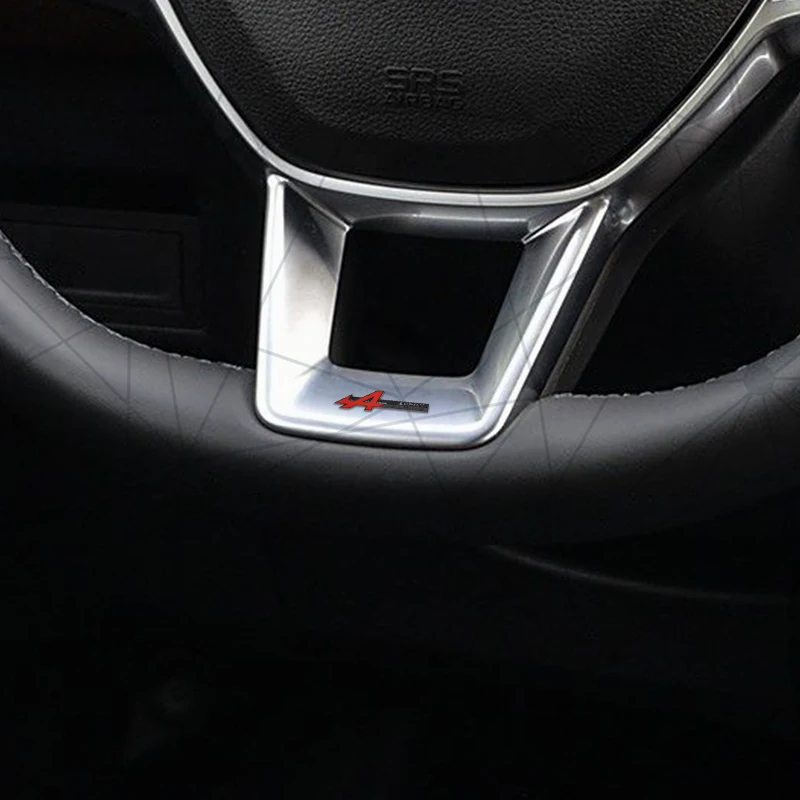 3D Auto Metal A Alpine Badge Car Steering Wheel Emblem Sticker LOGO Decor For Koleos Kadjar Megane 4 Talisman Espace Scenic QM6