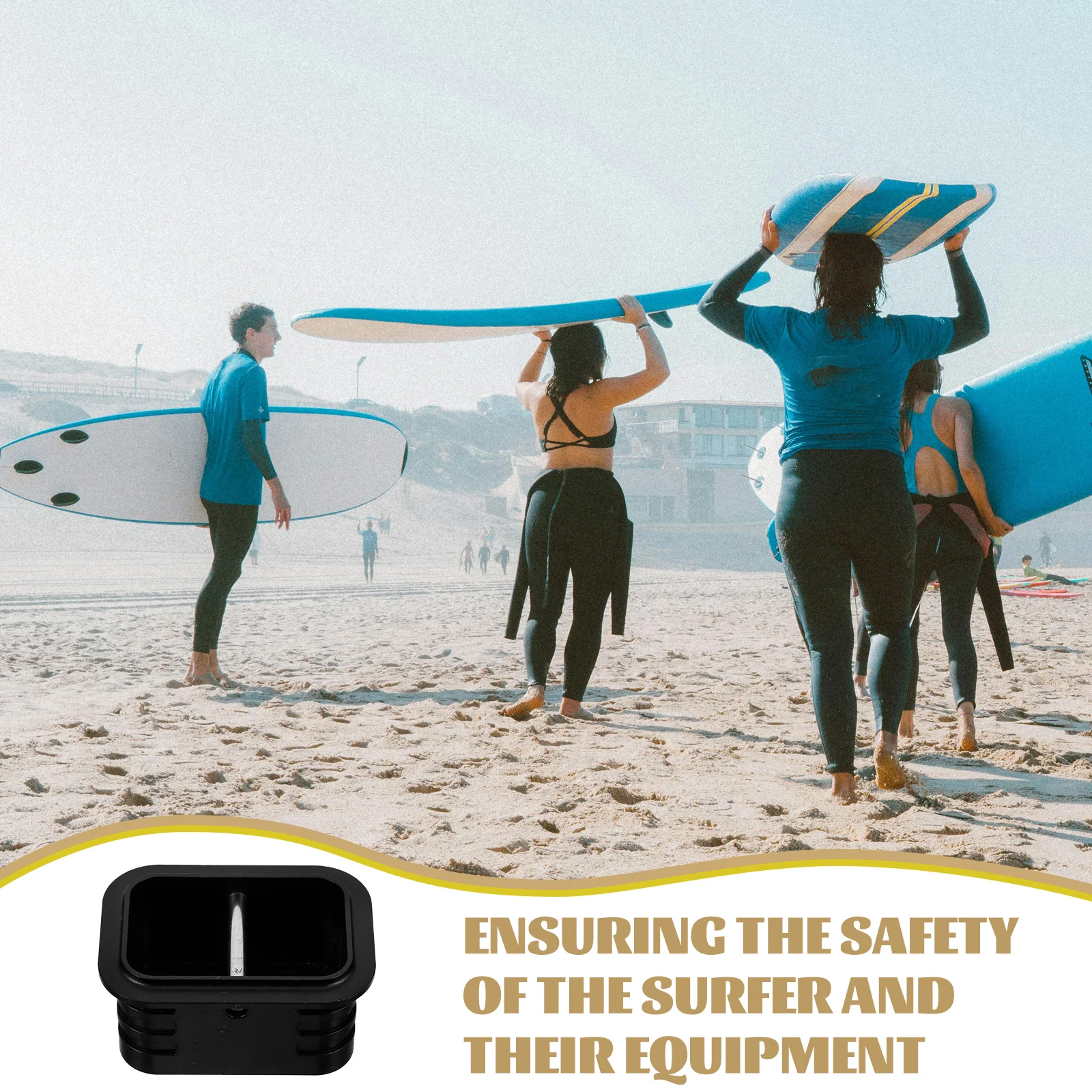 

Surfboard Leash Plug Black PVC Material Fixing Hole Accessories for Surf Board Leg Rope Plug Outdoor Sports Supplies