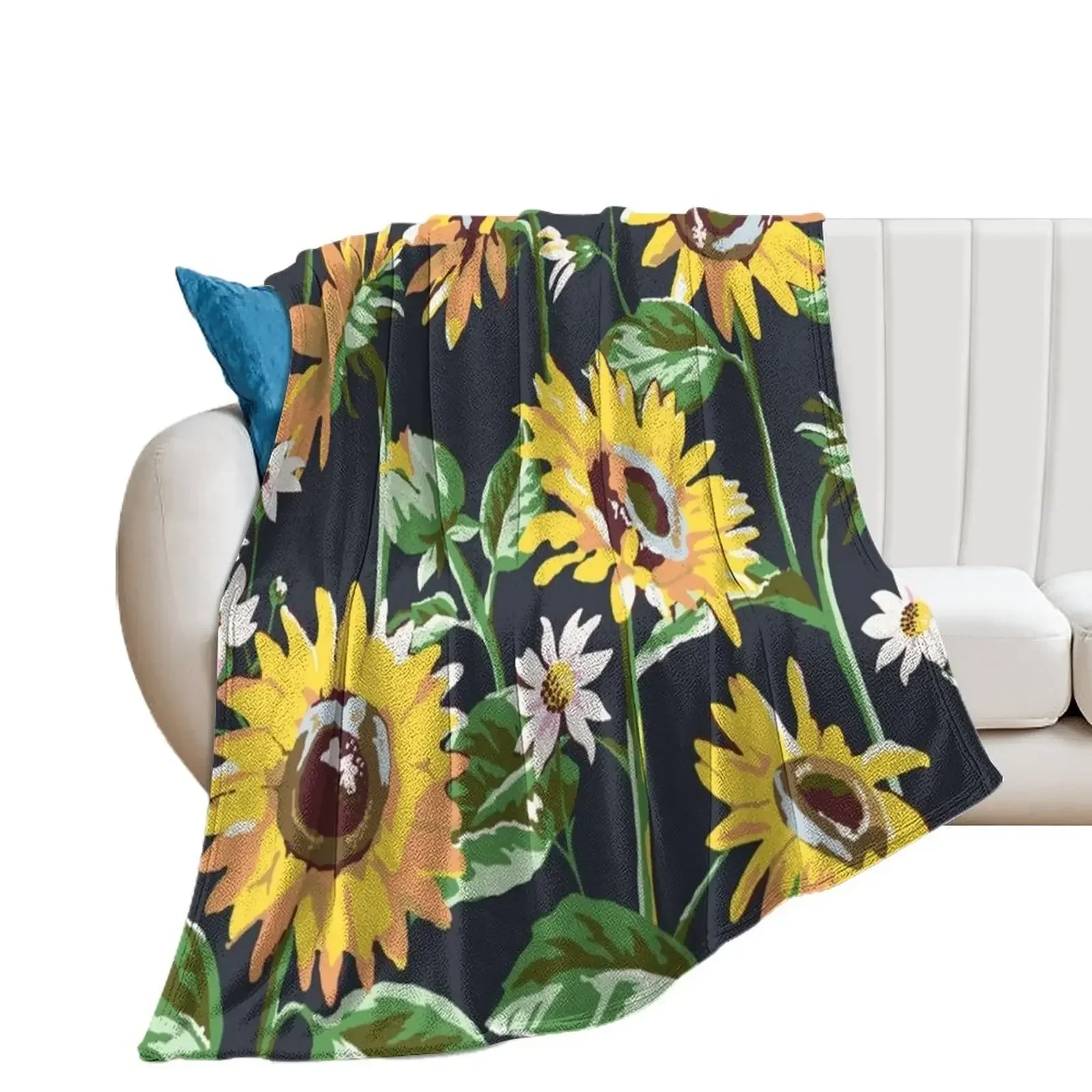 Vera Bradley sunflower Throw Blanket for winter Vintage Sofa Throw Hair Blankets