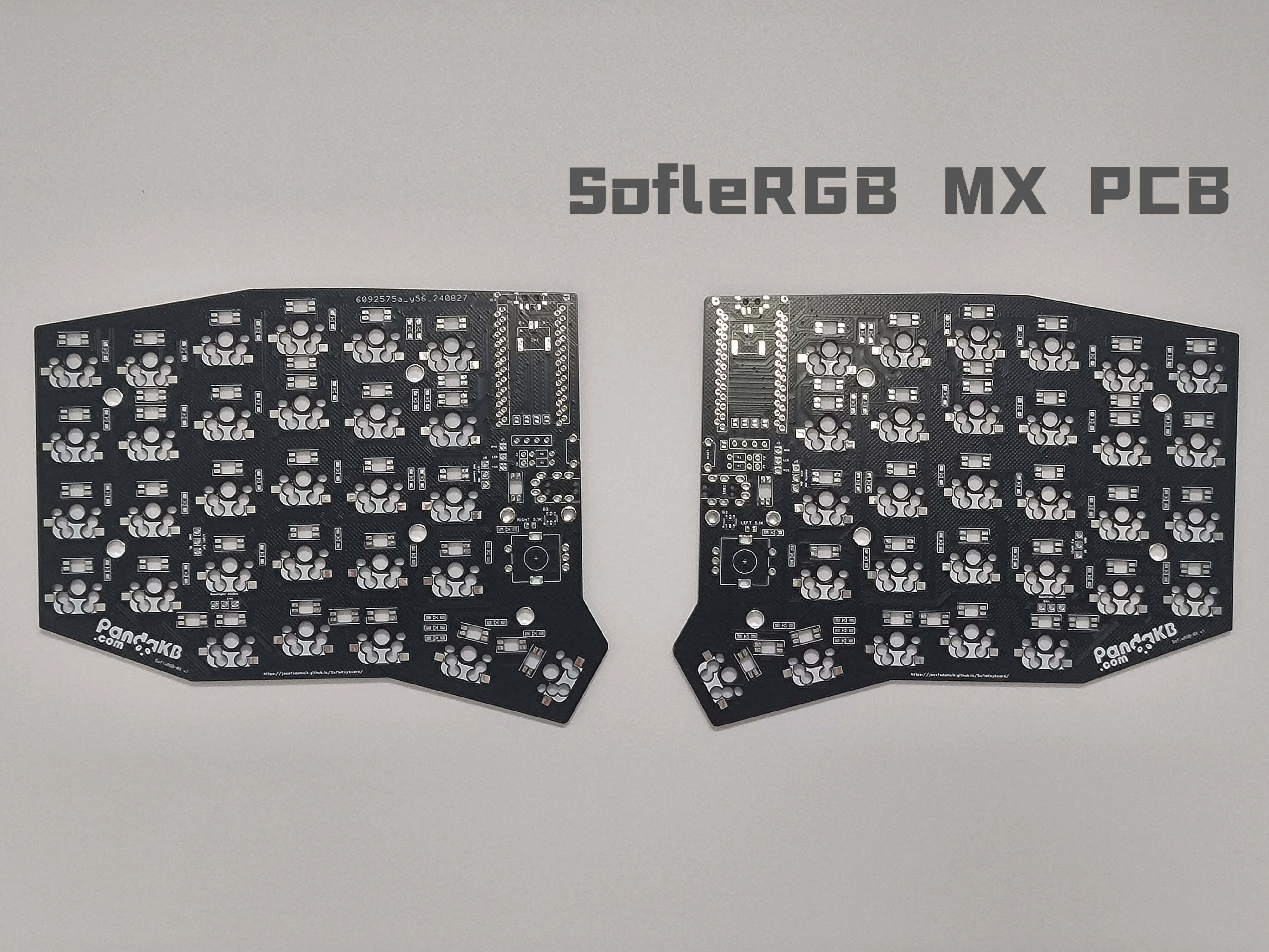 Personalizado Wired Kit Teclado Chifre, PCB, RGB Teclado Split sem fio, DIY Gamer Acessórios, Não Pré Construir