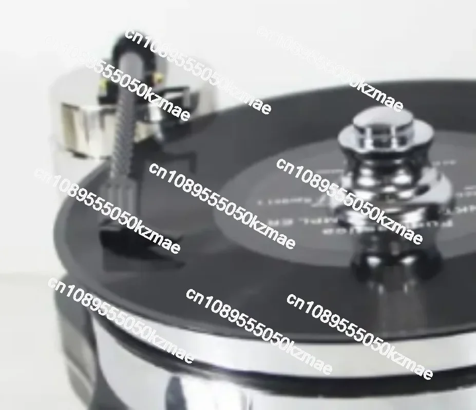 Retro Vinyl Record Player Ornament, Stainless Steel Decor for Model Room Hotel Clubhouse Living Room