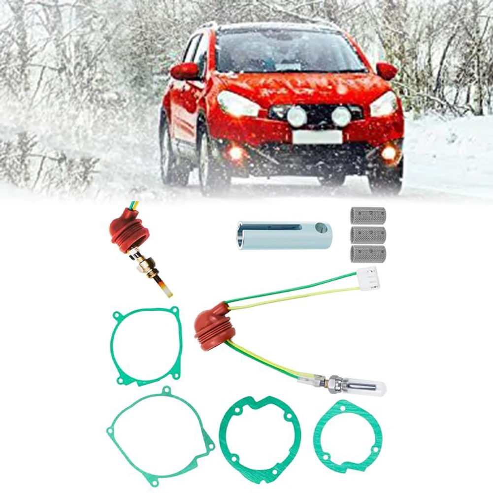 Hot Sale Metal  Plastic 12V 2KW-5KW-8KW 9x Glow Diesel Auxiliary Heater Kit For Parking Heater Car Truck Replacement Car Accesso