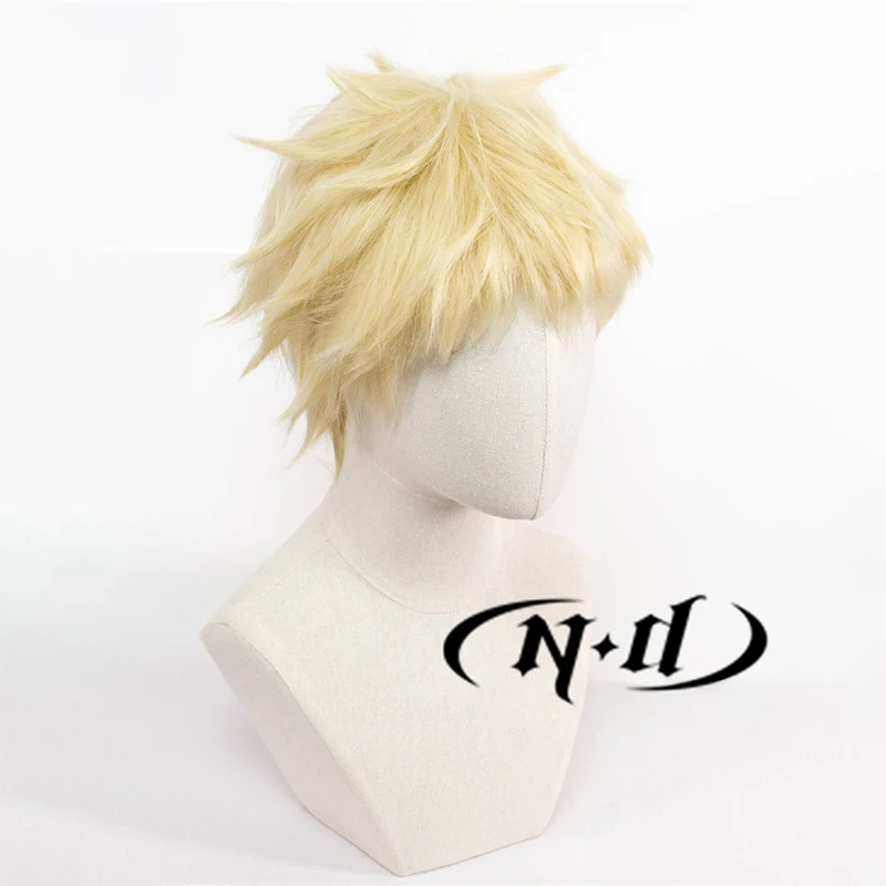 ND Kei Tsukishima Cosplay Wig Hairpiece Haikyu Anime Cosplay Hair Wigs for Comic Con Coser Costume Theme Party Heat Resistant