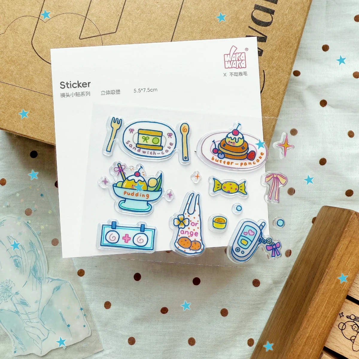 Y2K 3D Puffy Stickers Cute Aesthetic Scrapbook Stickers for Phone Laptop Journal DIY School Stationery DecorationWAKAWAKA view 5