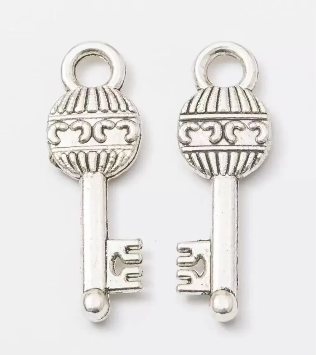 

10pcs 26*8.2mm Zinc alloy metal key design charms for jewelry making TL0016