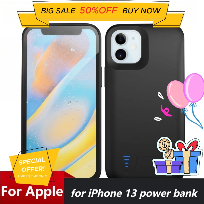 

4000/5000/6000mAh for IPhone 13/13mini/13Pro/13Promax Back Clip Battery Mobile Power Bank