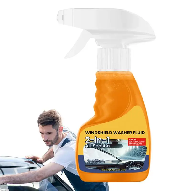 Spray limpador de para-brisa de carro, 120ml, à prova de chuva, agente de limpeza de janela de vidro, agente de limpeza de janela de carro para filme de óleo