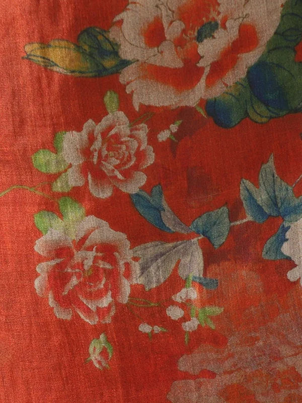 กางเกงขายาวผ้าฝ้ายพิมพ์ลายเรโทรสำหรับผู้หญิง สไตล์ลำลองสำหรับฤดูหนาว ทรงหลวม ตัดเย็บแบบแพทช์เวิร์ค ทรงตรง เอวกลาง