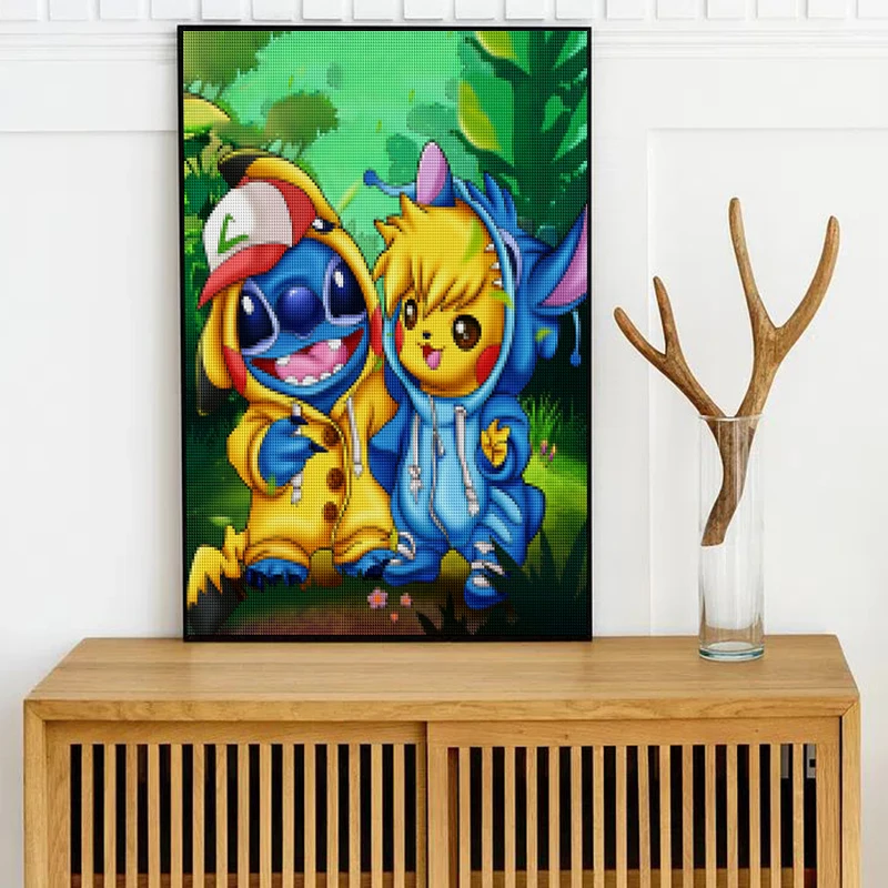 Disney Diamond Painting Pokemon Super Mario Pikachu Hello Kitty Home Decoration Full Square&Round mosaic embroidery Cross stitch