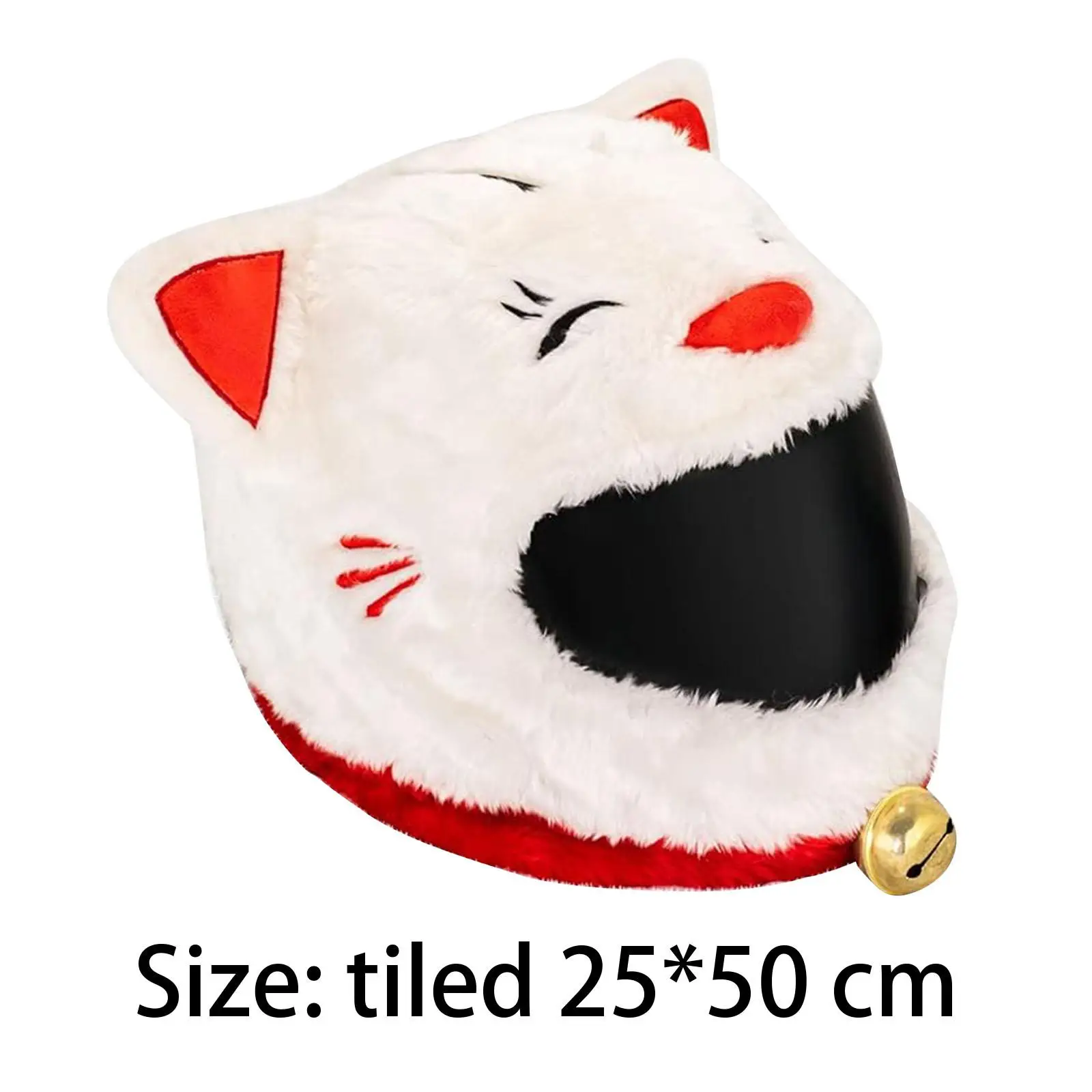 

Flannel Motorcycle Helmet Cover Santa Hat Dust Cap for Universal Helmets Christmas Decoration Biker Accessory