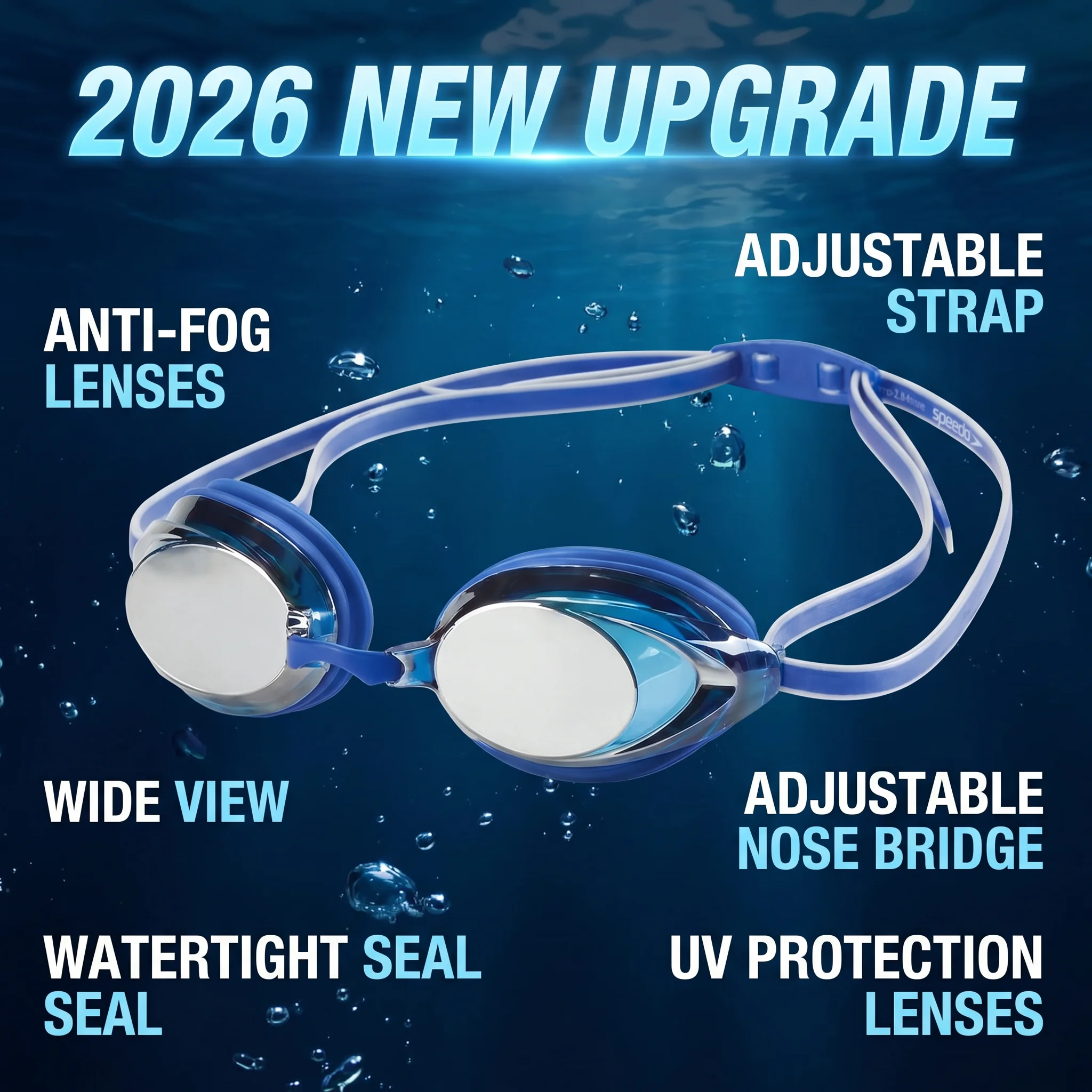 2026 New Upgrade Unisex-adult Swim Goggles Mirrored