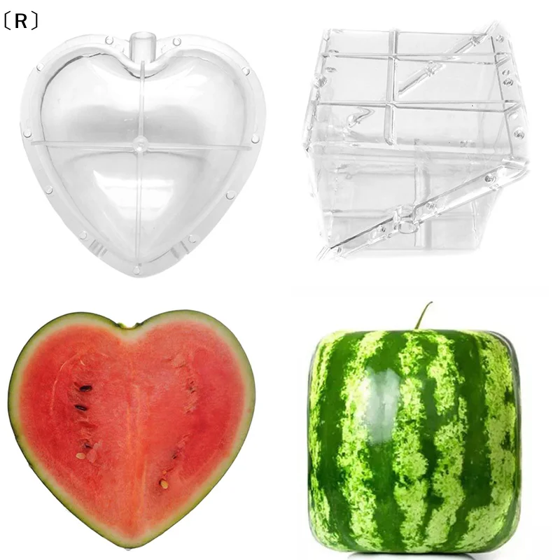 〔R〕Square Heart Watermelon Mold Garden Fruit Growth Forming Shaping Mould Tool〔Winter2〕