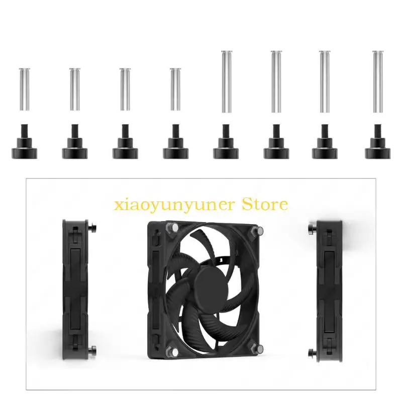 P9JB High Strength Metal Magnetic Fan Screws HassleFree Alignment and DamageFree Removal for PC Builds