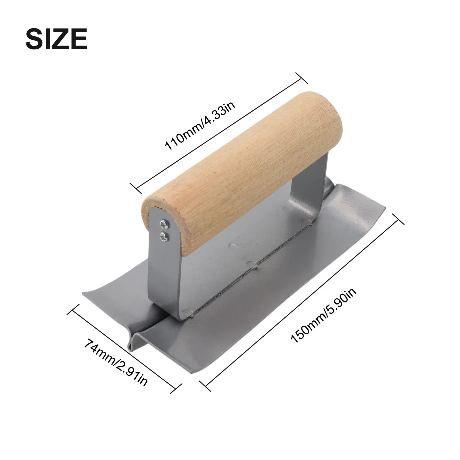 Imagem -02 - Espátula Angular de 90 Graus para Drywall Interno e Externo Aço Inoxidável Cimento