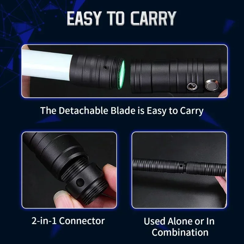 BALightsaber-Toy Fx-Saber Dueling-Force RGB-Sword - Type-C قوة المقبض المعدنية القابلة لإعادة الشحن Fx Dueling Light Saber 7 ألوان #3