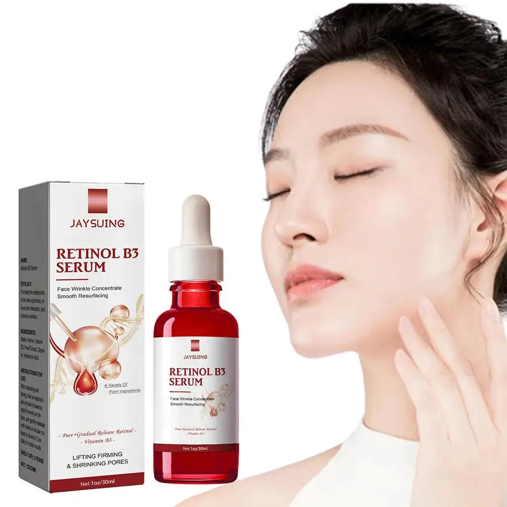 Retinol Rimpel Verwijderaar Gezicht Serum Instant Verstevigende Lifting Anti-Aging Vloeistof Vervagen Fijne Lijntjes Whitening Voeden Huidverzorgingsproduct