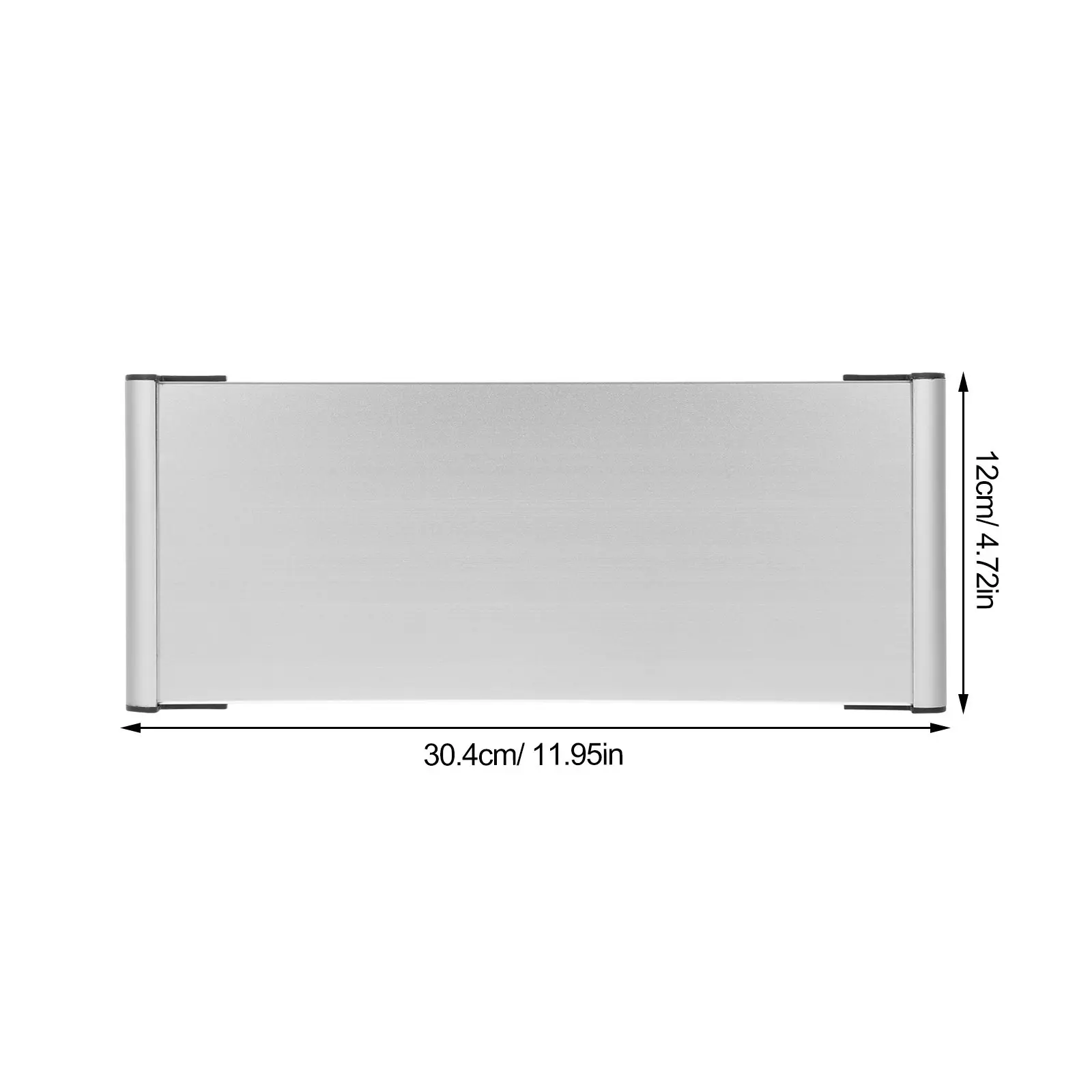 2Pcs Aluminum Alloy Single-Side Blank Department Sign Holder Office Door Sign Holder Wall Mounted Business Display Plate