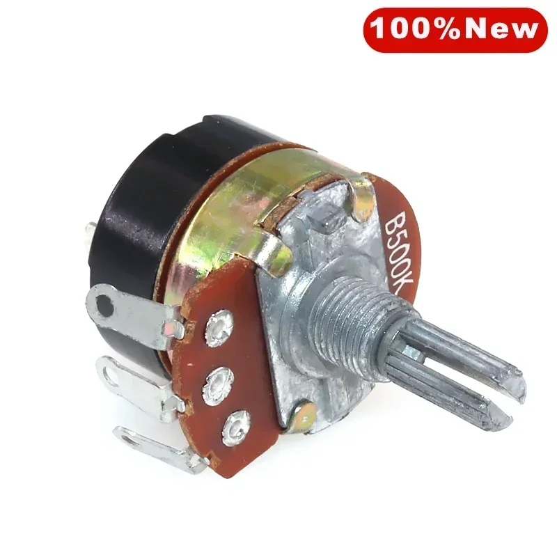 5 sets Handle length 20mm WH138 B1K B5K B10K B50K B100K B200K B500K Ohm Single Turn Potentiometer Variable Resistors