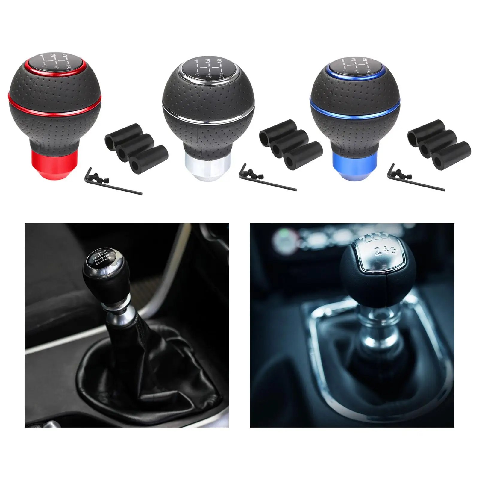 

Premium Gear Lever Knob Acrylic Universal Gear Shifter Knob Auto Interior Decoration for Car Replacement