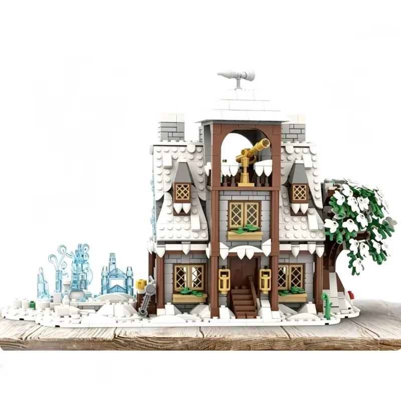 QWERT City Street View Model MOC Building Bricks The Ice Sculptor House Modular Technology Toys Suit Display Christmas Gift