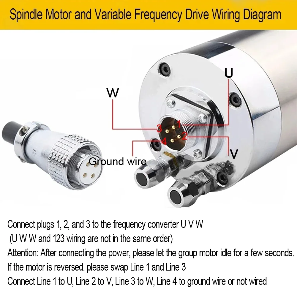 水冷スピンドルモーター,彫刻彫刻木材,高速ER11, 16, 20, 25, 220v,380v,110 w,1.5kw,2.2kw