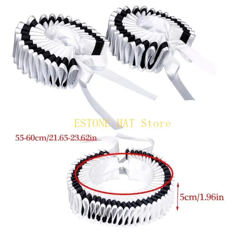 49MF Renaissances Black Edging Ruffled Neck