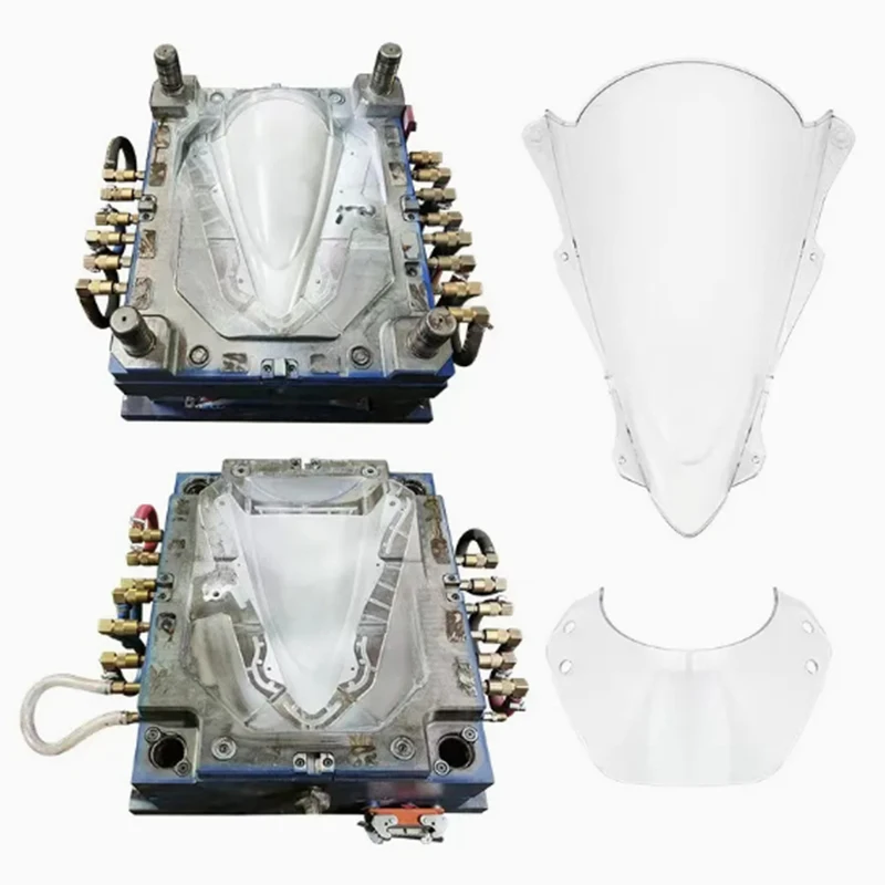 

Custom Mold Steel Injection Molds for Precision Forming of Helmet Lenses Custom Plastic Injection Molding Processing Service