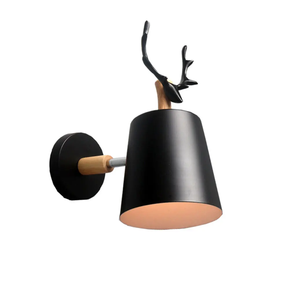 

Deer Horn Shell Bedroom Ornamental Wall Light Vintage Home Deer Horn Lamp Shell Decor Durability