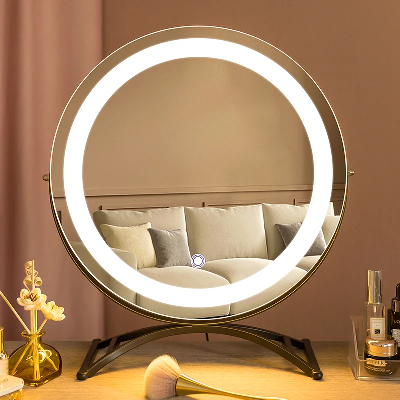 

Mirror, makeupmirror, illuminated LED, student dormitory dressingmirror, desktop beauty mirror, home touch ins style