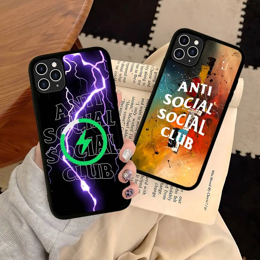 

A-Anti Social S-Social Club For Magsafe Magnetic Phone Case For IPhone 17 16 Pro Max 15 Plus 14 13 12 11 Cover