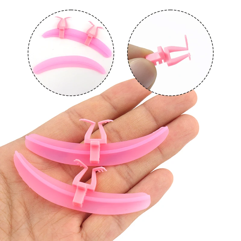 Eyelash Lift Silicone Pads With Fixed Clips Lash Separators Reusable Perm Lash Shields For Lash Lamination Eyelash Extension view 4