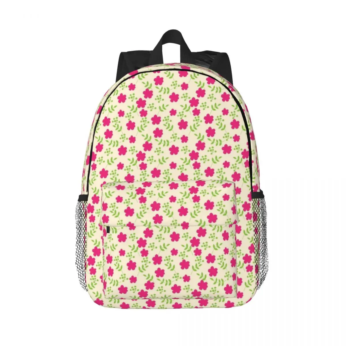 

Abstract Floral New Fashion High Capacity Waterproof College Backpack Trendy Laptop Travel Book Bag 15inch
