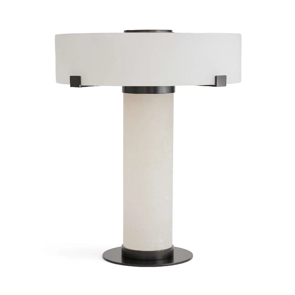 

Hotel Living Room LED Table Light Bedroom Bedside Villa Decor Desk Light Natural Alabaster Stone Table Lamp