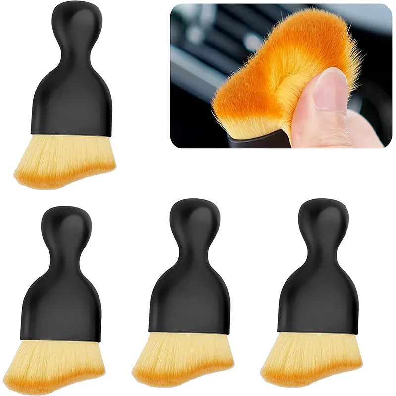 For Geely Tugella Okavango Azkarra Atlas ICON Coolray Emgrand ec7 Car Vent Cleaning Soft Brush Car Interior Cleaning Tool Access