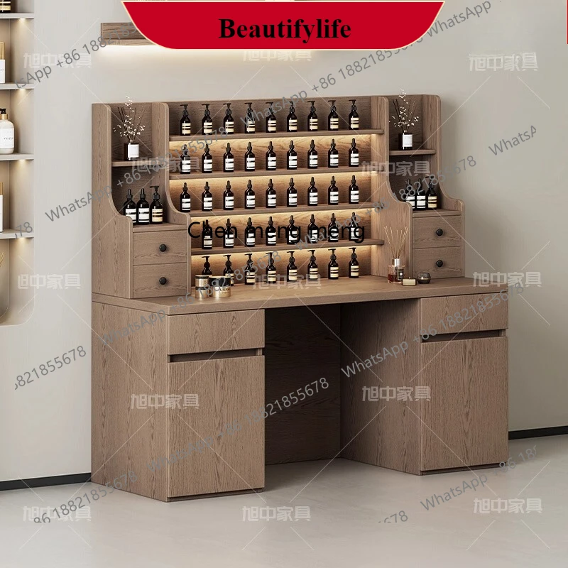 

G153 Beauty Salon Display Table Zhongdao Cabinet Skin Care Product Display Cabinet Display Stand