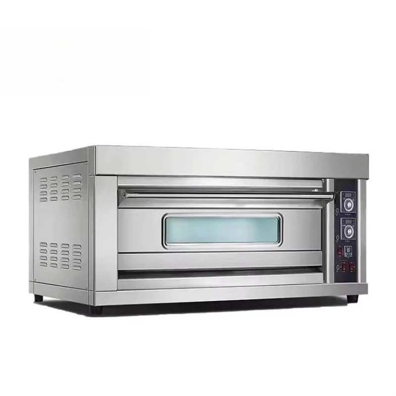 Industrial Bakery New Electric Gas 220V Stainless Steel Deck Pizza Bread 3 Deck 6 Tray Oven