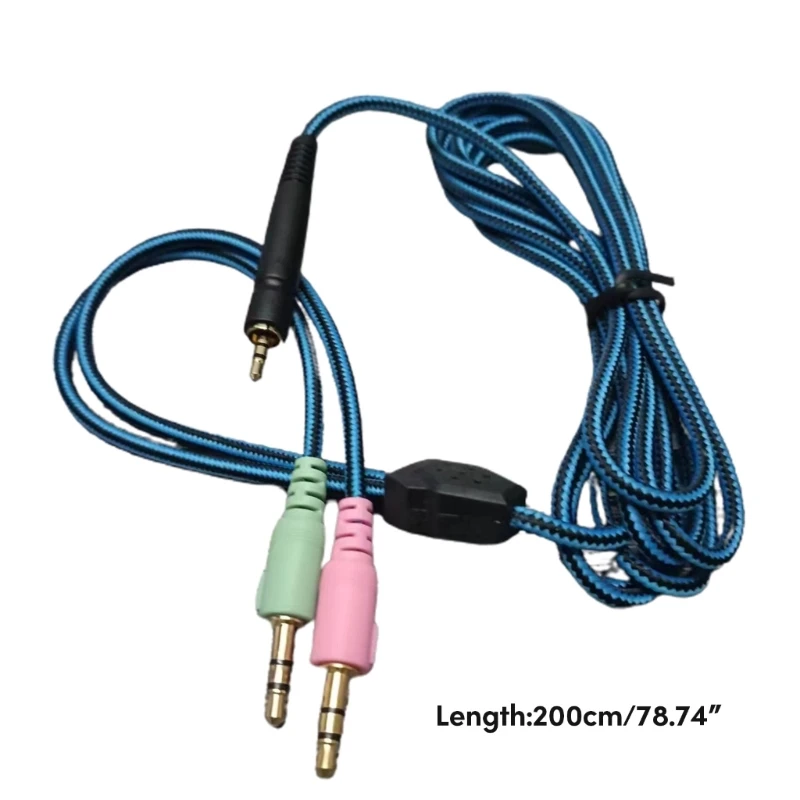 UNP PC conveniente para Sennheise GSP350 GSP500 GSP600 GSP670 Gaming Headphones Fio Plug conexão estável