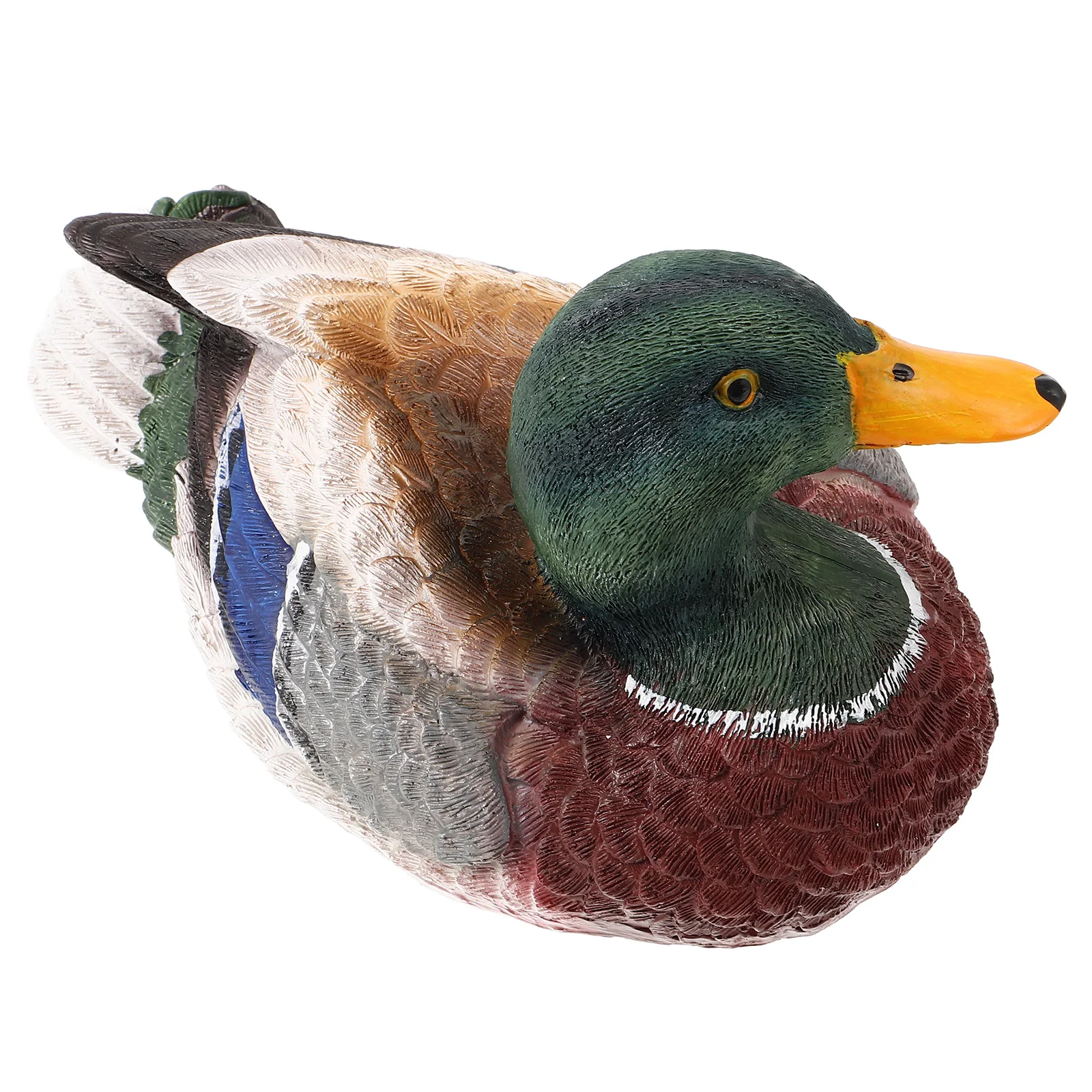

Floating Duck Statue Resin PU Material Pond Garden Decor Water Feature Miniature Figurine Outdoor Ornaments Pool Balcony Yard