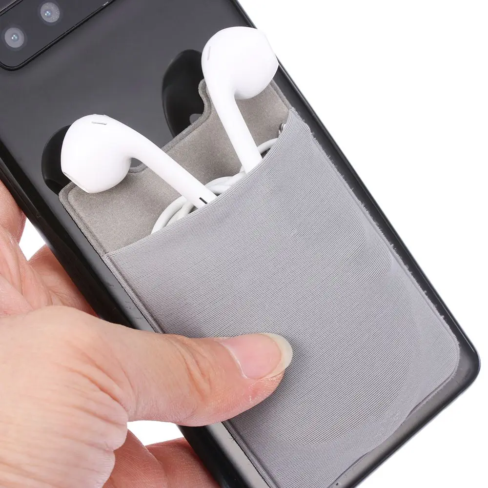 Credit Bags Purse Self-Adhesive  Phone Wallet Case Cellphone Pocket ID Card Holder Sticker Card Sleeves